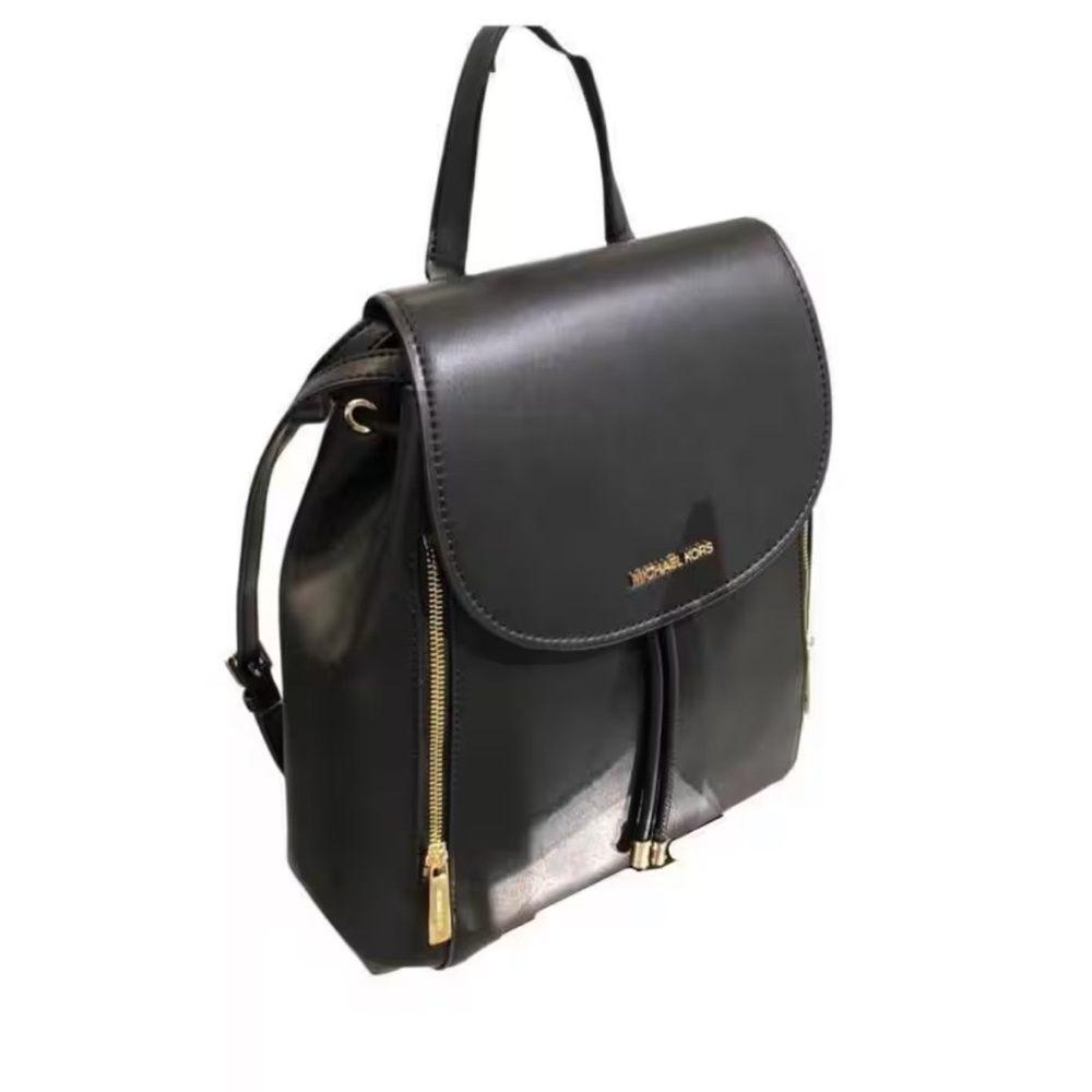 Michael Kors Backpack Bag Phoebe Medium Flap Drawstring Backpack Black 
NWT - Picture 4 of 16